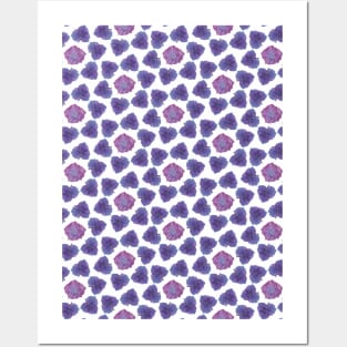 Manx flora - PURPLE hydrangea Posters and Art